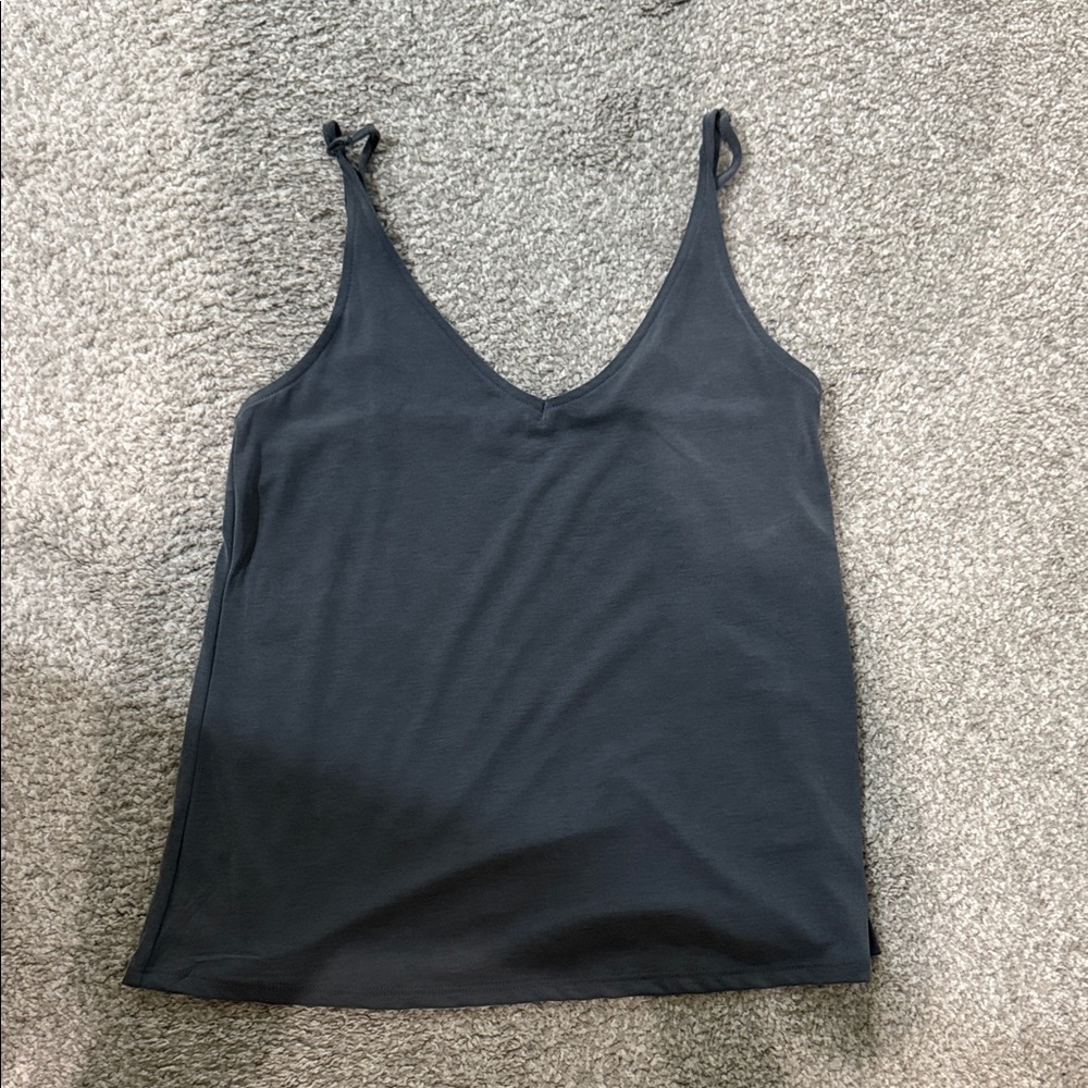 Chic Dark Grey Women's Camisole with Adjustable Straps